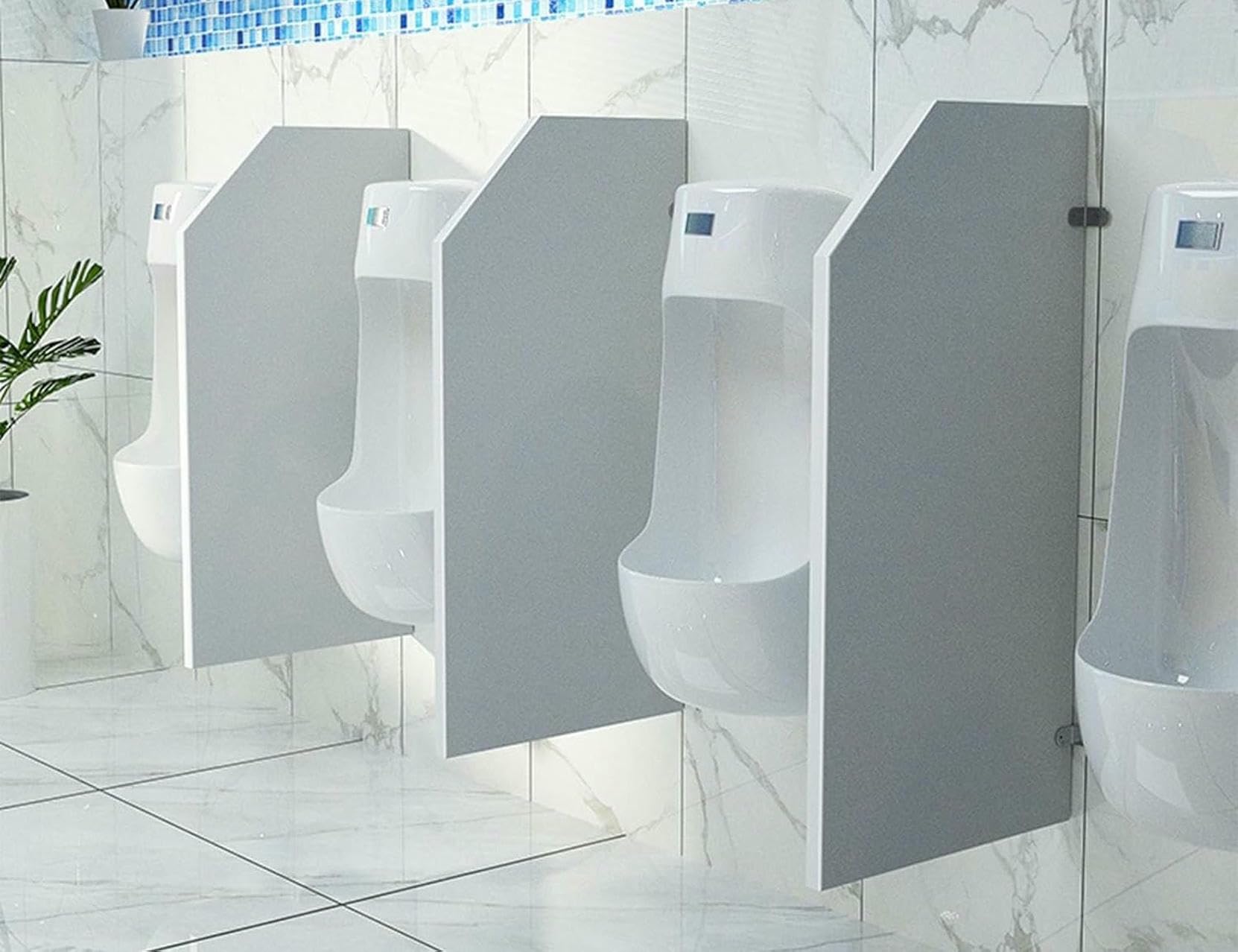 Cloison de toilette pour urinoir CNPRAZ 35x16IN | Écran de confidentialité mural