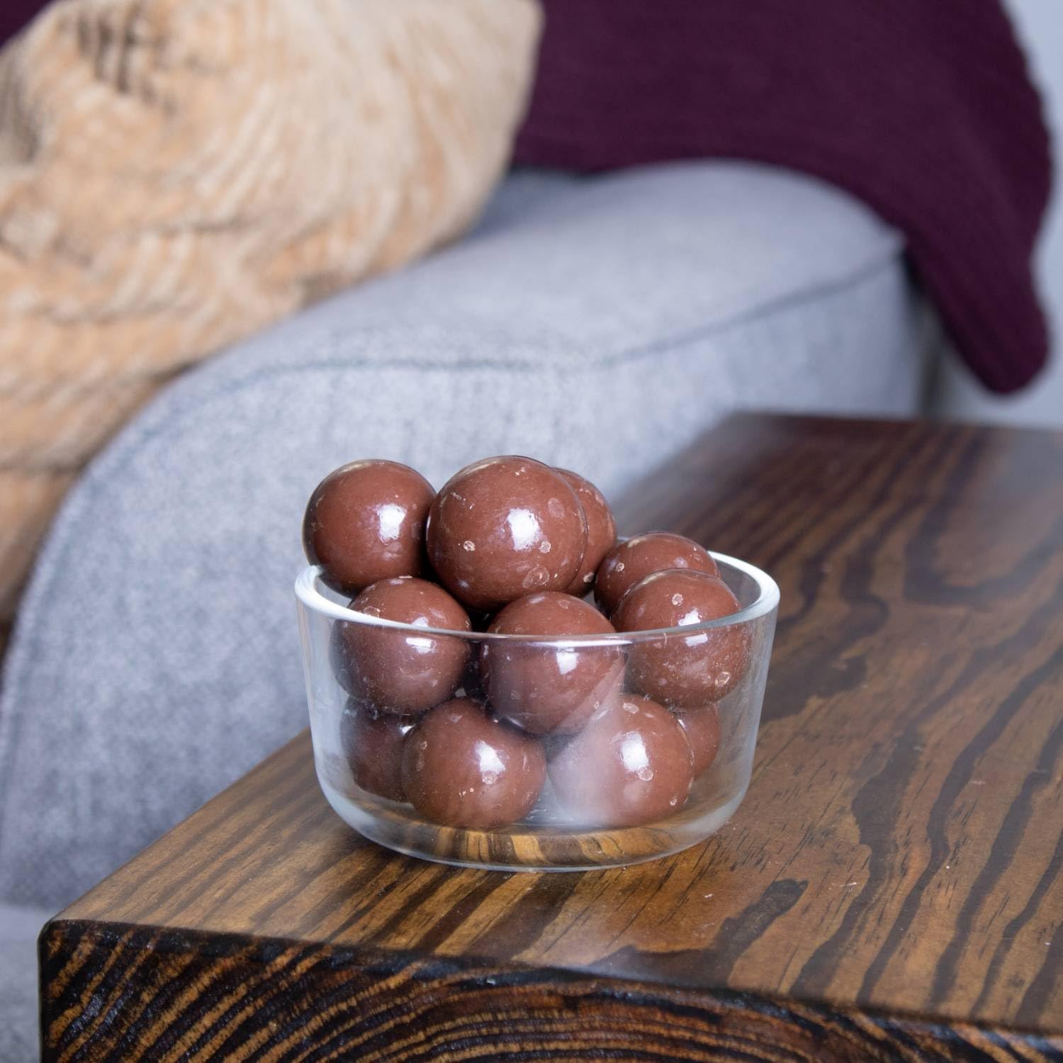 Lehman's Chocolate Malted Milk Balls, Milk Chocolate Coated Candy, 3 Pack of 8 oz Resealable Bags