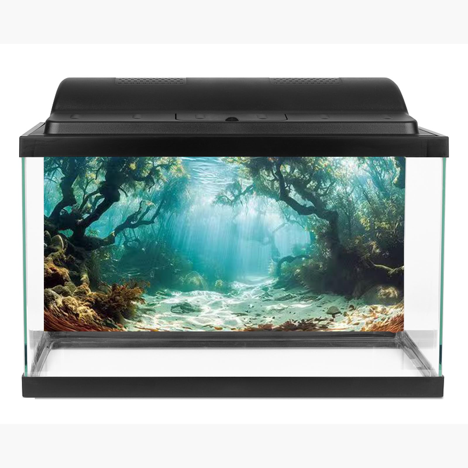 Didooou Natural landscape fish tank background, aquarium background, high definition aquarium sticker, 40 cm, 50 cm - Image 2