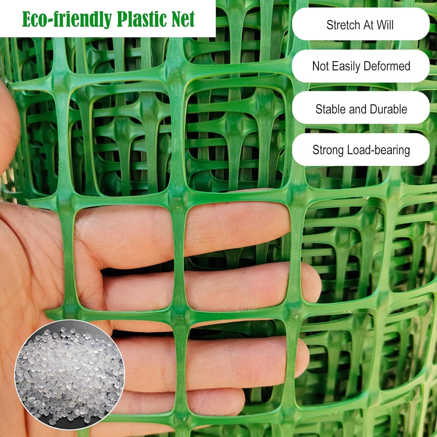 Grüner Sichtschutzzaun – Kunststoff-Mesh-Gewebe für Gartenzaun, temporäre Tierbarriere für Kaninchen, Ziegen, Hirsche – wiederverwendbar, 1,2 x 25 m
