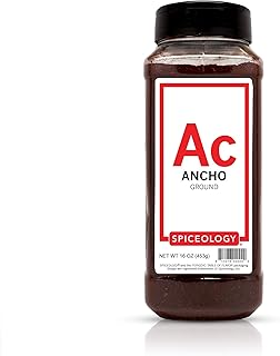 Ground Ancho Chile - Spiceology Ancho Chili Pepper Powder - 16 Ounces