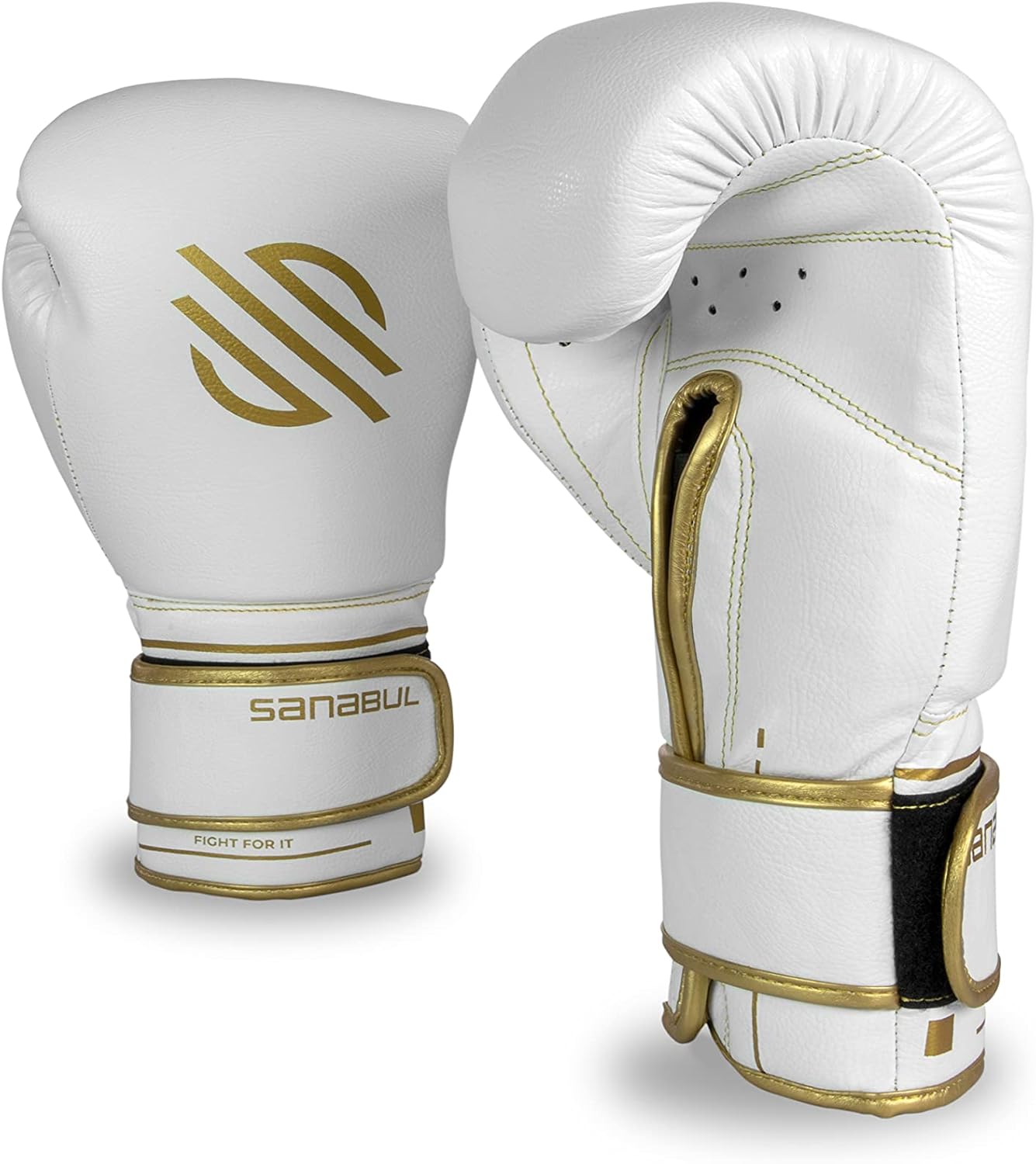 Sanabul Gold Strike Professional Boxing Gloves for Men & Women, Muay Thai Kickboxing MMA Gloves, Combat Sports Pro Sparring Training Sparring