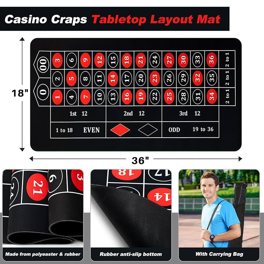 Lunmon Roulette Wheel Game Set Include 16'' Black Roulette