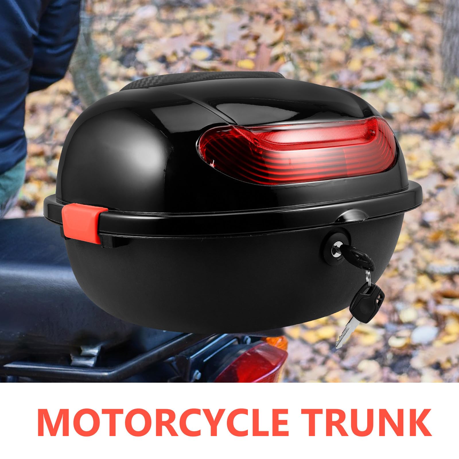 ABOOFAN Bauletto per Moto, Box Posteriore Pp con Schienale