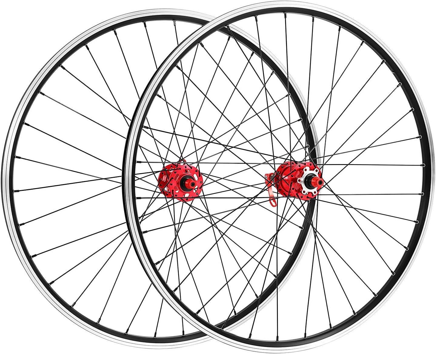 29 Inch Mountain Bike Wheel Set, Disc Brake MTB Wheelset Set Quick Release Front Rear Wheels Bike Wheels Aluminum Alloy Rim for 7-12 Speed Cassette Bicycle Wheelset