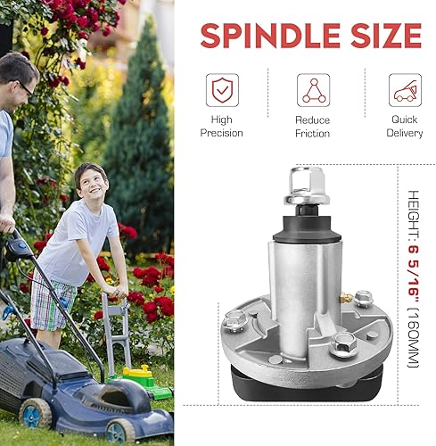 Miniatura 2 de Kit de reconstrucción de husillo de cubierta de cortacésped de 42 pulgadas apto para John Deere L100 L105 L107 L108 L110 L111 L118, 2 conjuntos de