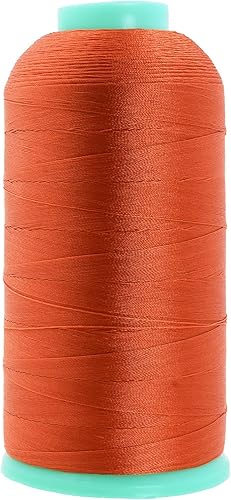 Miniatura 595 de Mandala Crafts Hilos de coser resistentes de nailon consolidado, hilo para tejer jeans de cuero, hilos de tapicería marina al aire libre, Beige