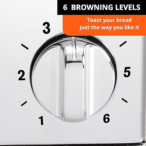 Miniatura 2 de KRUPS Tostadora de 2 rebanadas con 6 niveles de dorado y 4 funciones fáciles de usar, acero inoxidable, plata