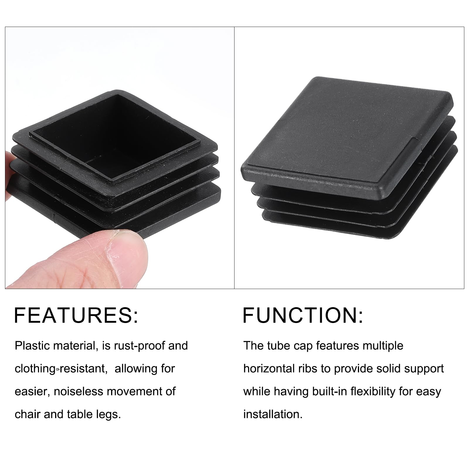 METALLIXITY Square Tube End Cap(40 x 40mm) 12Pcs - Image 4