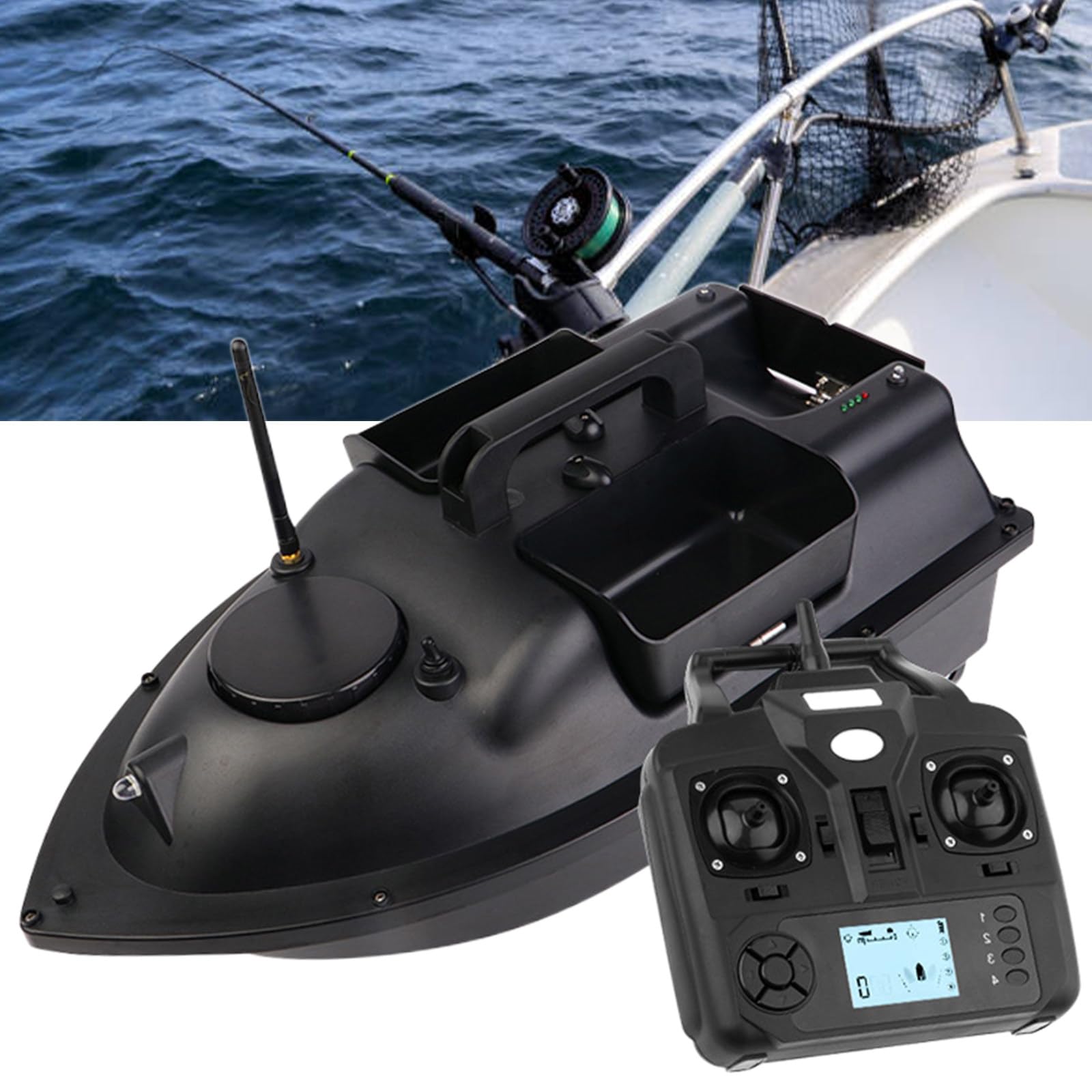 Bateau-appât Avec Détecteur De Poissons Sonar - Pêche Télécommandée