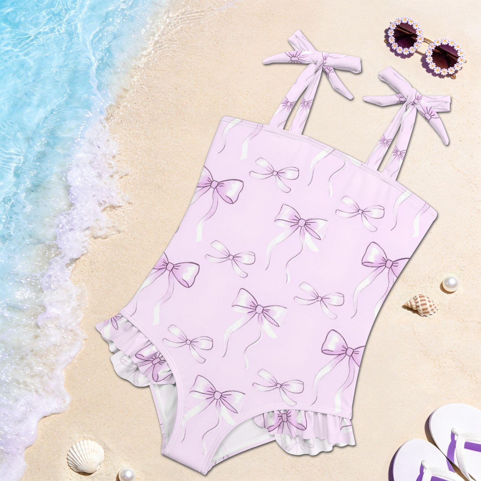 FRODOTGV Costume da bagno intero per ragazze, ad asciugatura rapida, costume da bagno per bambine