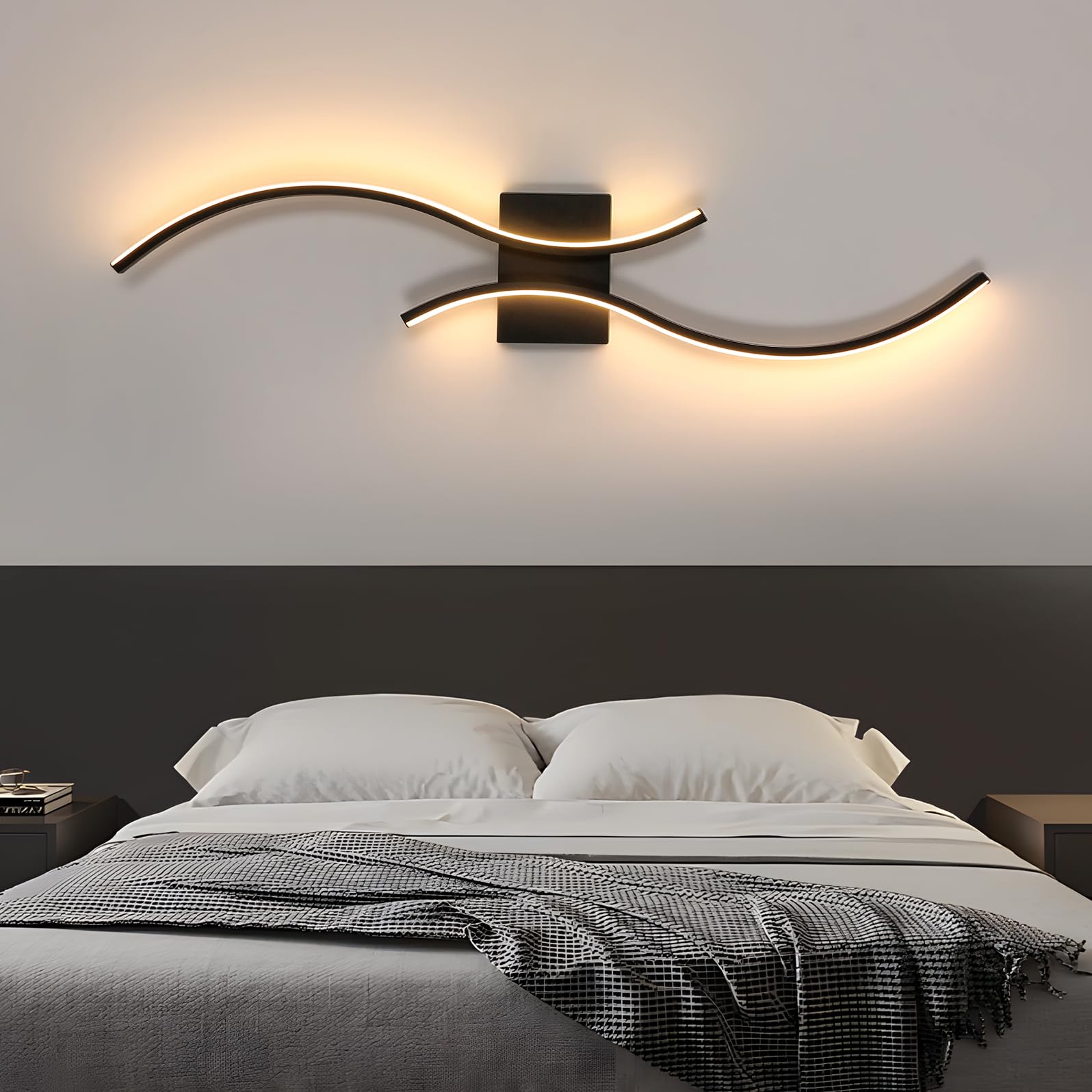 Comely Modern LED Wall Lights Indoor, 27W LED Wall Light Warm White 3000K - Image 2