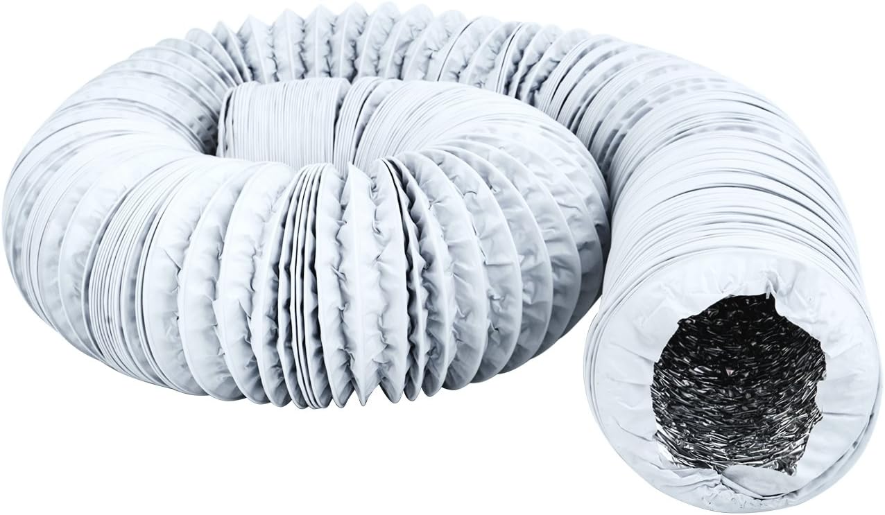 🔥 Cаѕhbасk uр tо 70% Hon&Guan 3 inch Air Duct - 16 FT Long, White Flexible Ducting HVAC Ventilation Air Hose For Grow Tents, Dryer Rooms,Kitchen