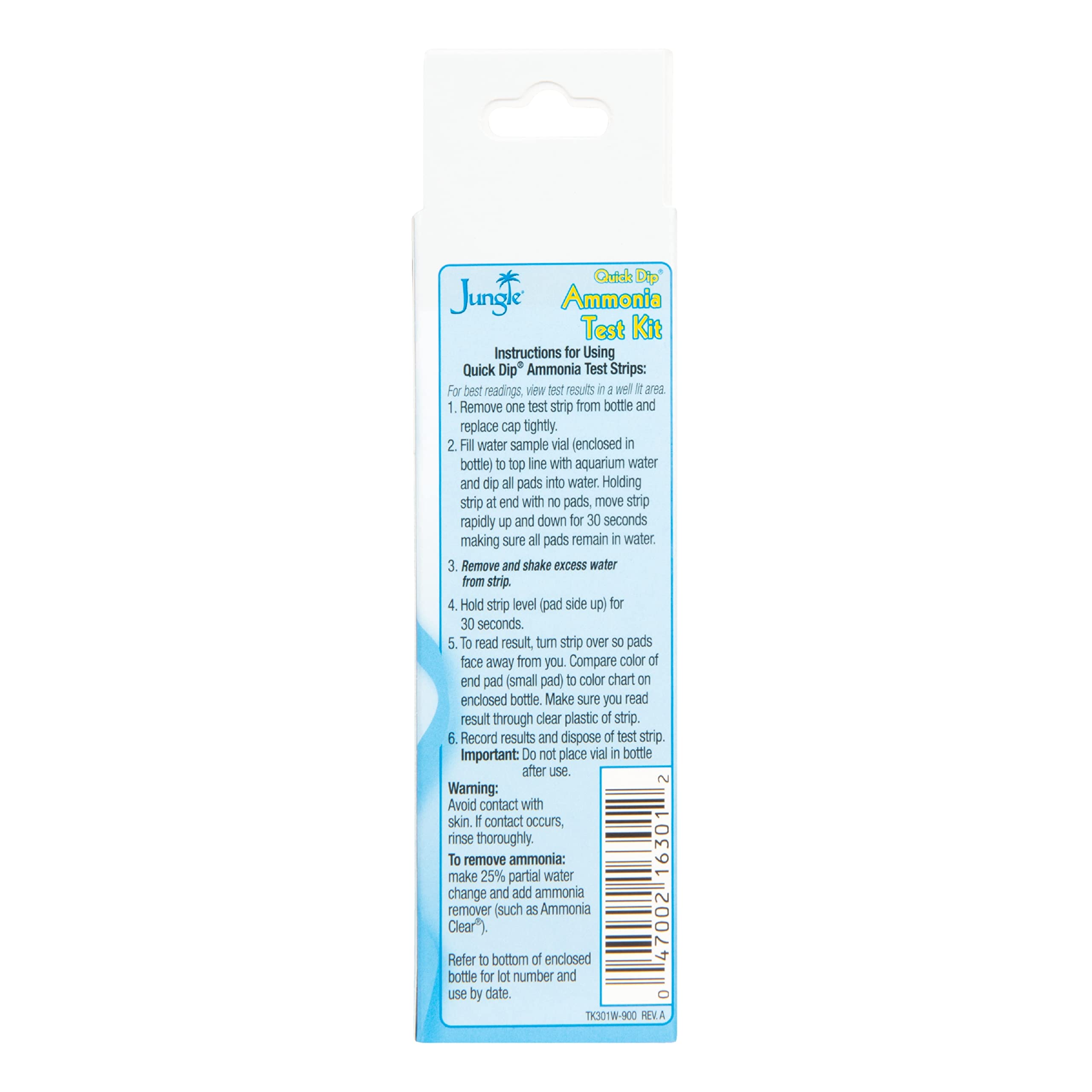 Jungle TK301W Quick Dip Ammonia Test Strips, 25-Pack - image 2