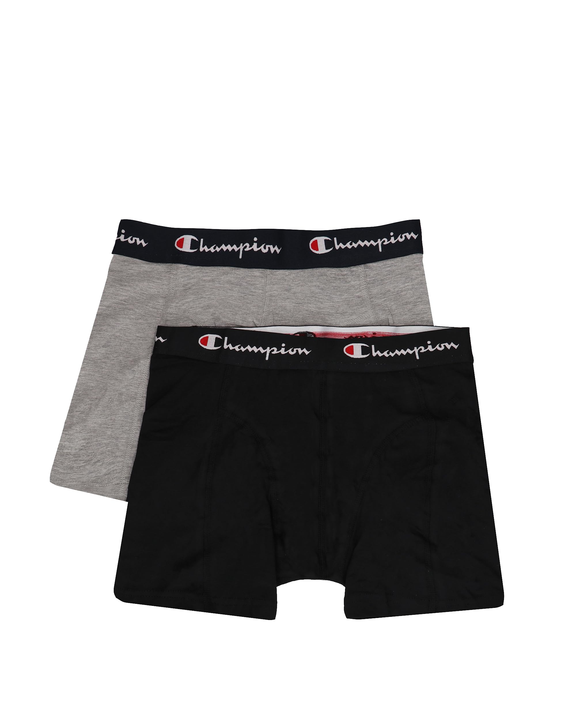 Champion Mens Underwear Basics 4 Pk Boxer Briefs, Grey Melange, M UK