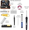 Exeo Digital Heat Adjustable Soldering Iron Set Soldering Machine Set with 80W Carrying Bag