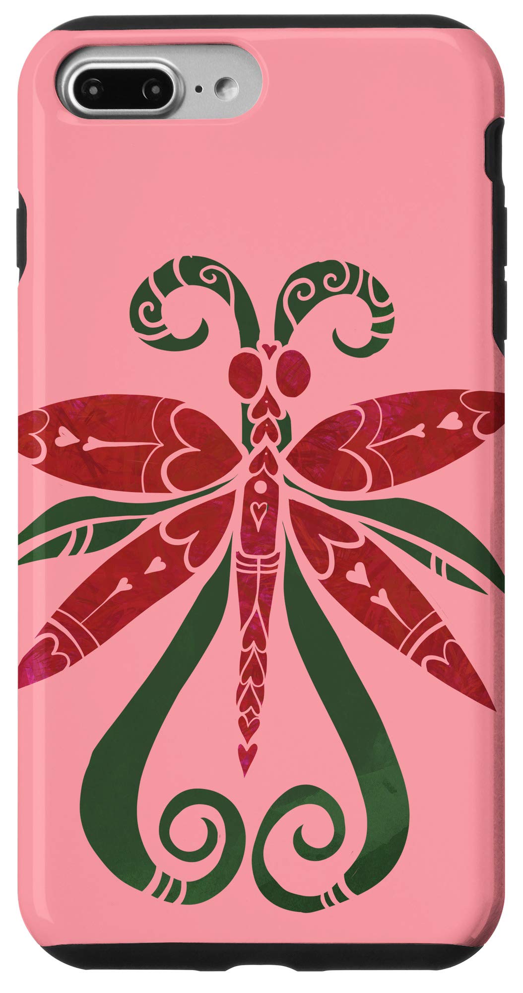 iPhone 7 Plus/8 Plus Red Dragonfly Cute dragonflies Case