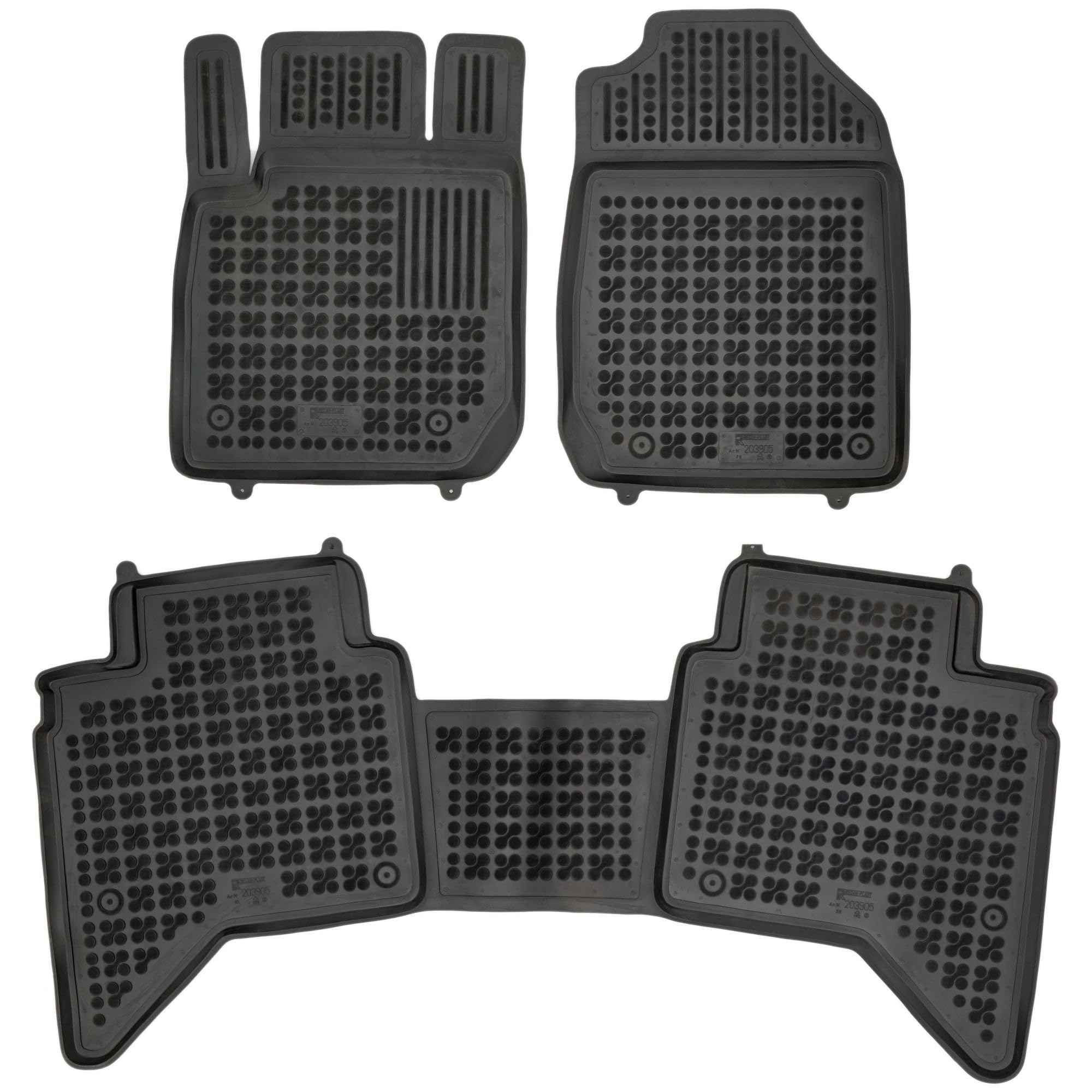 Tappetini in gomma 77 per Isuzu D-MAX III 2019-2023