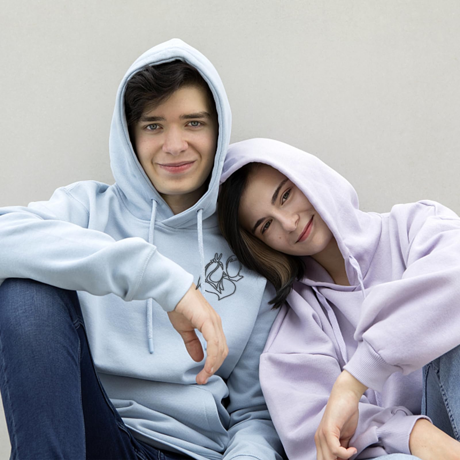 Sweats à Capuche Personnalisés Créez Le Vôtre avec Photo Sweat-Shirt Personnalisé pour L'équipe Homme Femme