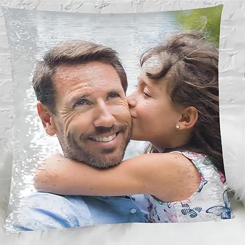 Miniatura 5 de Eletizy Funda de almohada mágica reversible personalizada diseño de lentejuelas de bricolaje impresión de un solo lado funda de almohada para