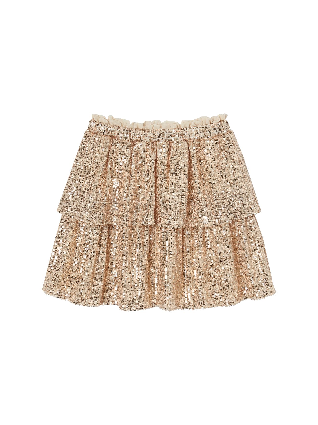 VERTBAUDET Jupe à Volants en Sequins Noël Fille