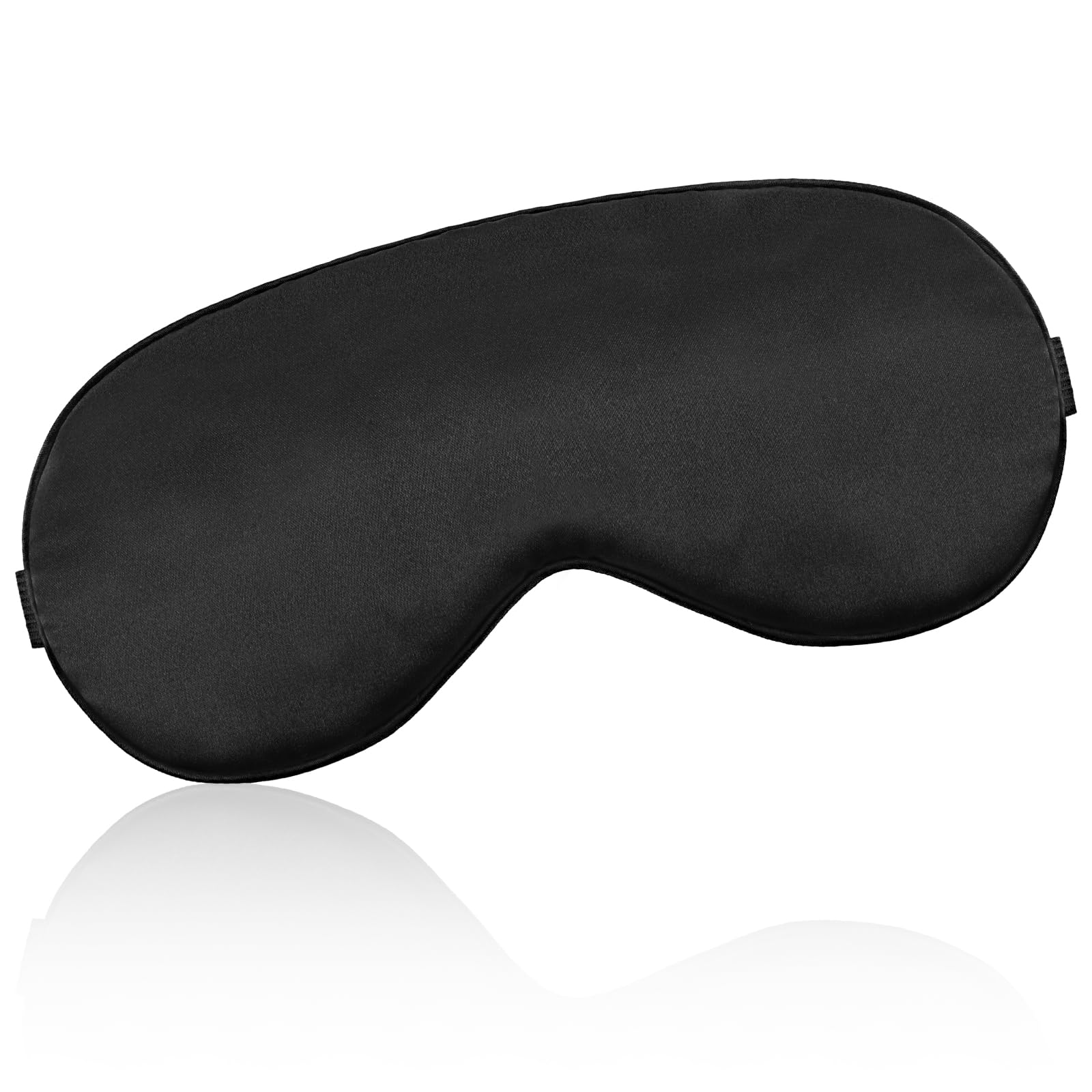 Antifaz De Seda Para Dormir Cómodo Antifaz De Seda De Morera Para Dormir Bloquea La Luz Con Correa Elástica Cubierta Suave Para Dormir De Lado Para Dormir De Noche Viajes Siesta (Negro)