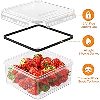 Vista 3 de Juego de 52 Piezas de Recipientes Herméticos para Almacenamiento de Alimentos con Tapas (26 Recipientes y 26 Tapas), 100% Recipientes de Plástico a