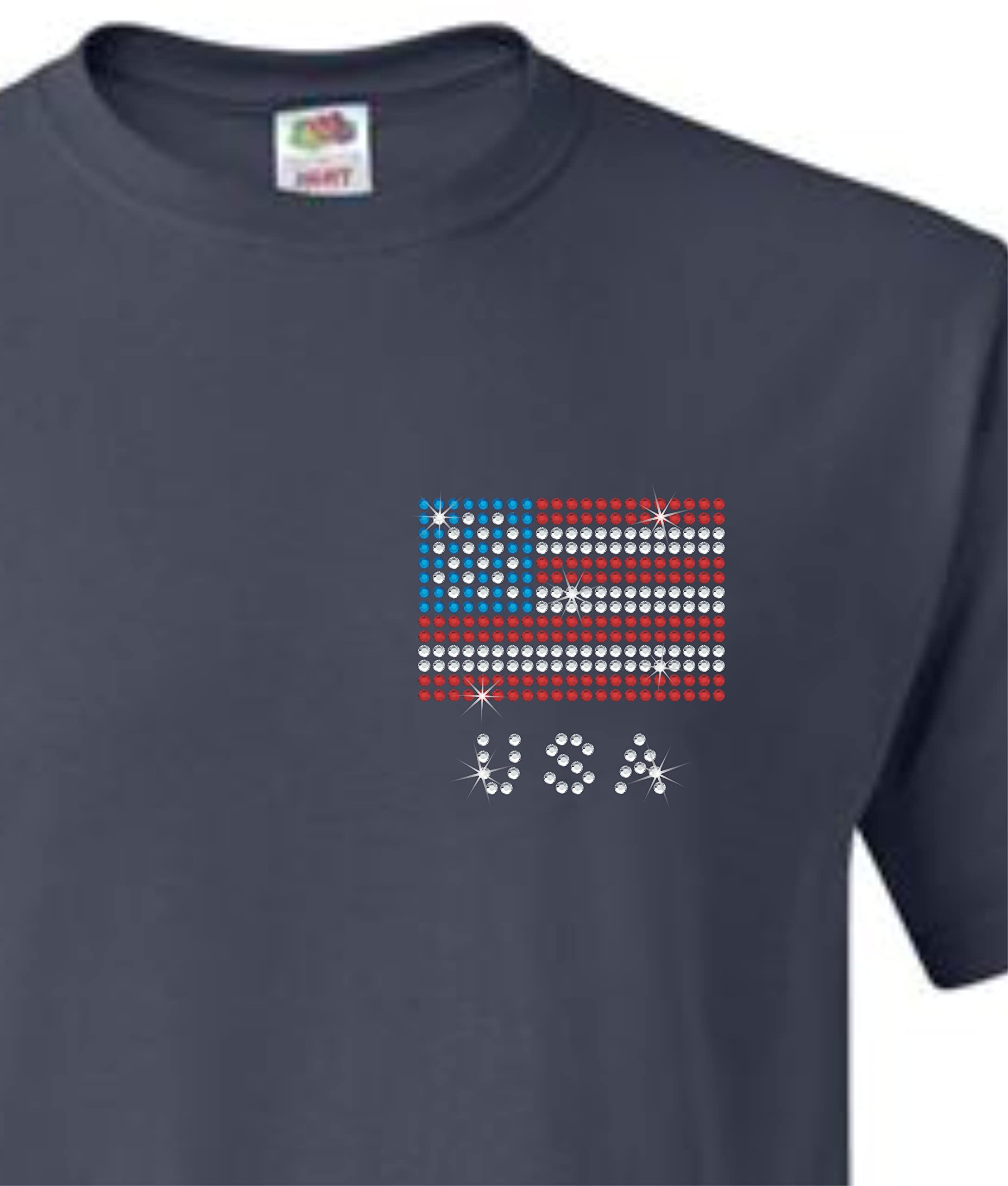 Rhinestone Genie American Flag Template - Magnetic 3mm Rhinestone Design