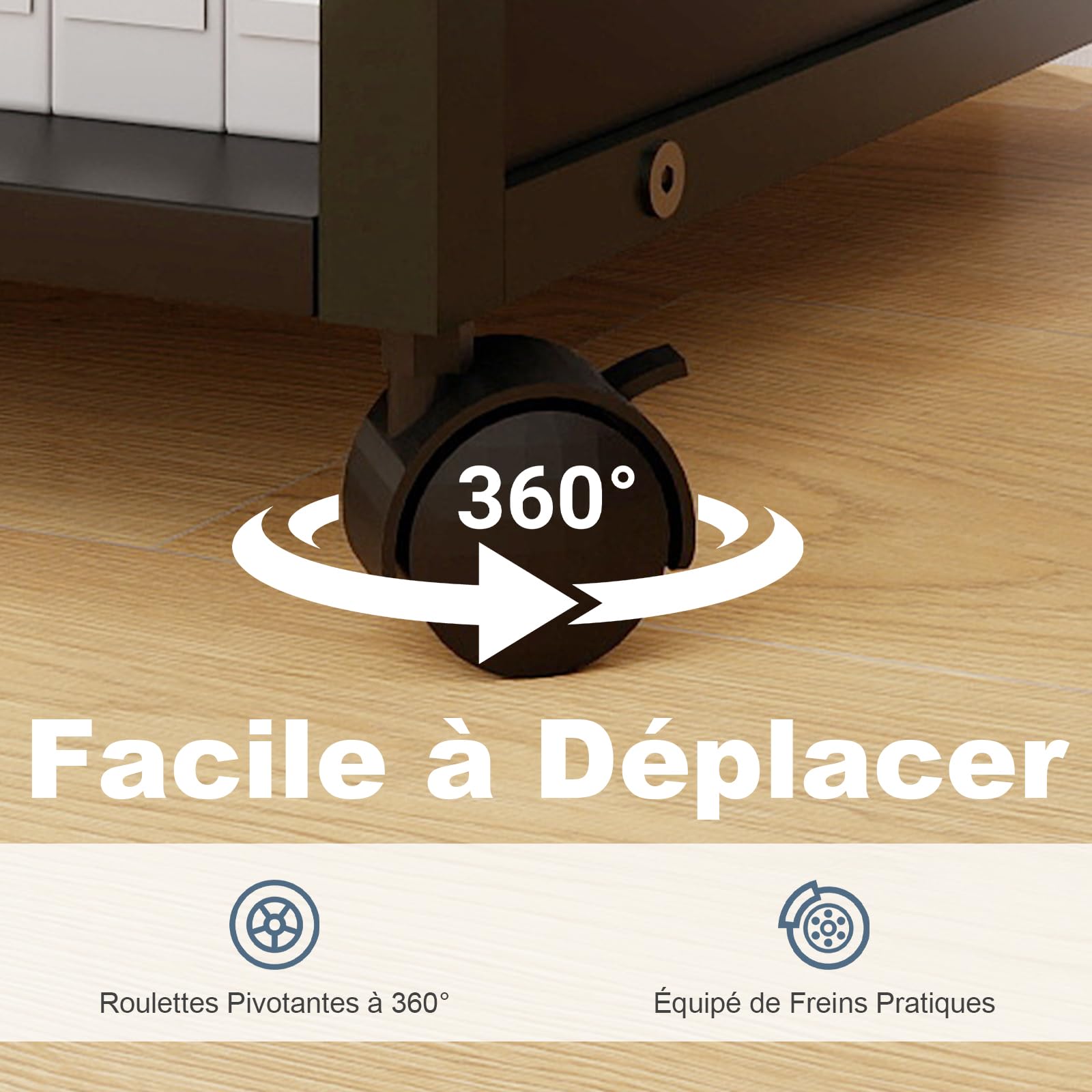 PUNCIA Étagère de Rangement pour Dossiers Support Imprimante (Blanc)