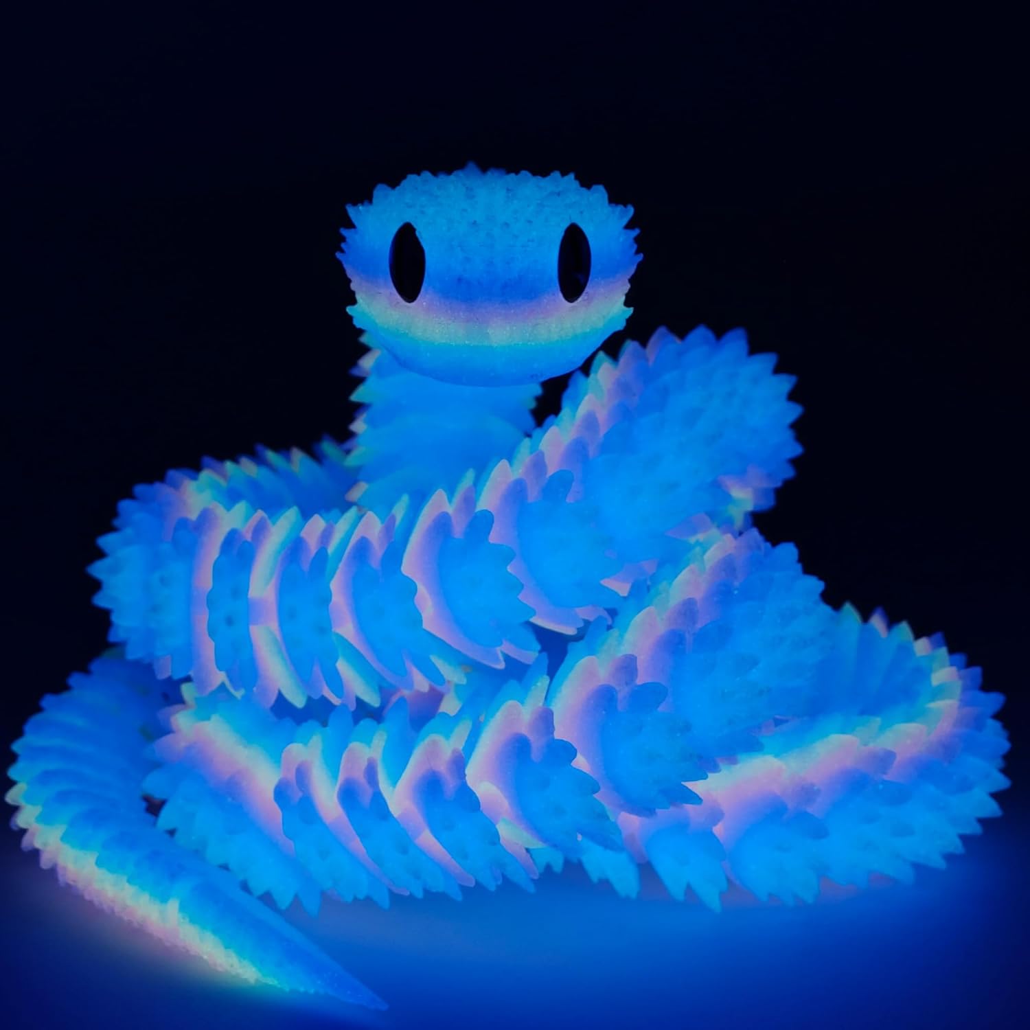 3D Printed Snake with Egg, 24 Inch Articulated 3D Printed Animals Toys, Like Movable Snake Realistic Slithering Design, Halloween Decor, Christmas Toy 2025