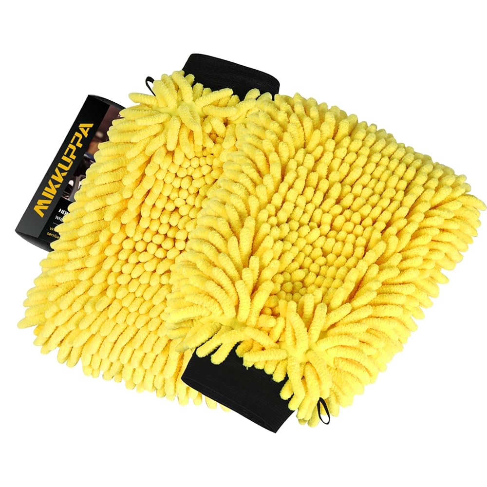 MIKKUPPA Scratch-Free Car Wash Mitt 2-Pack