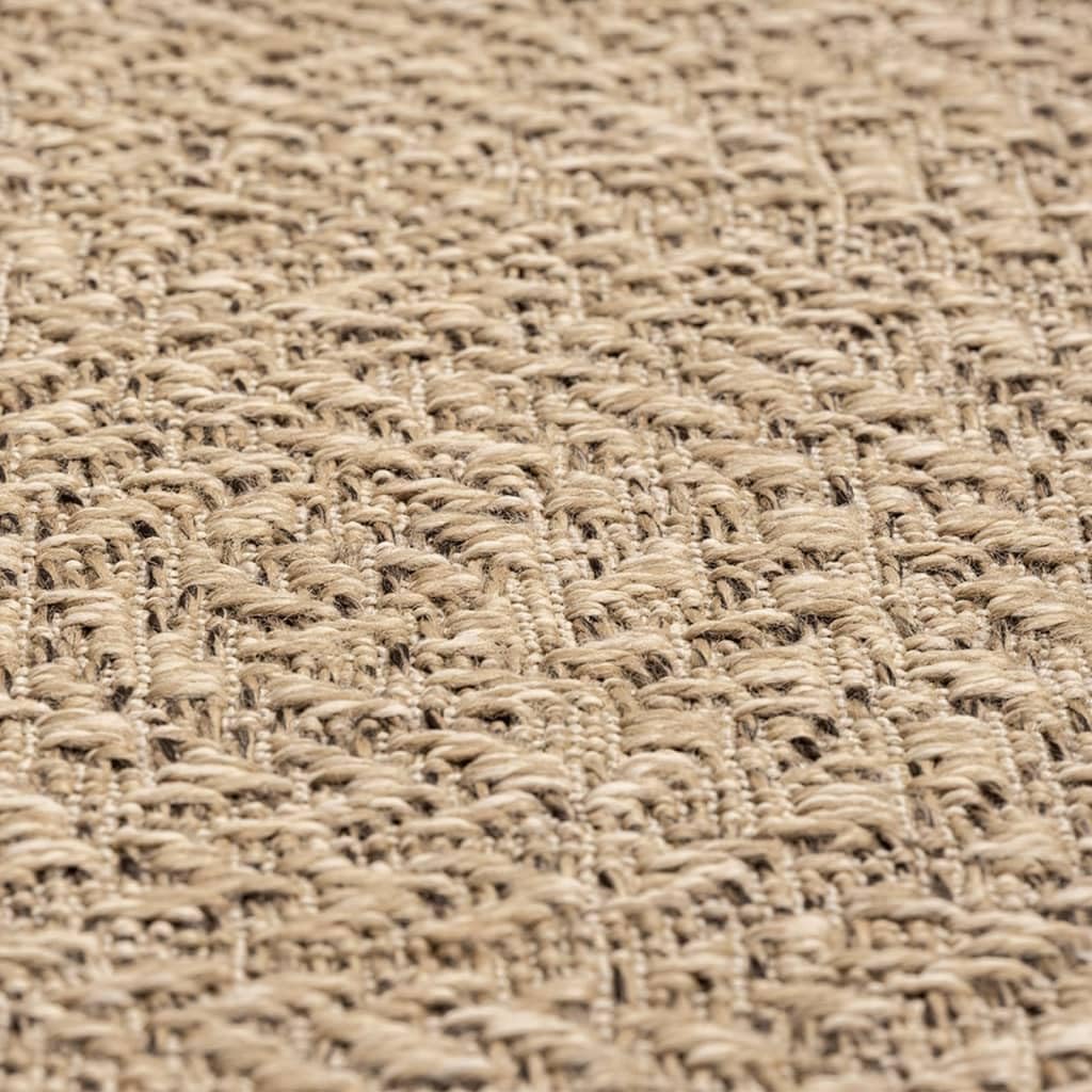 Homgoday Dywan 200 x 290 cm, wygląd juty, do wewnątrz i na zewnątrz, dywanik podłogowy, łatwy w czyszczeniu, dywan na taras, balkon, podwórko, do ogrodu i na piknik