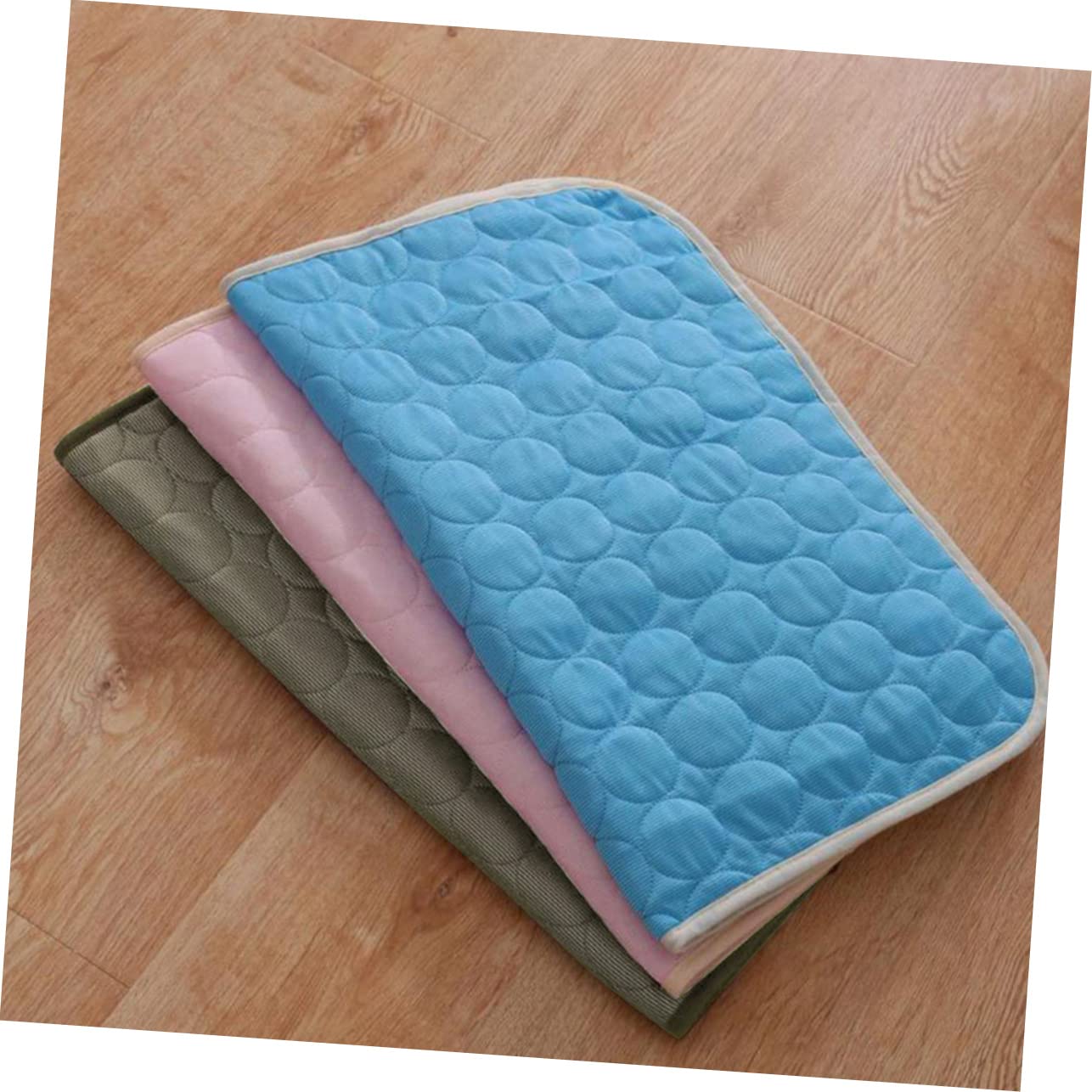 POPETPOP 3stücke Pet Ice Pad Kühlmatte Für Hunde Und Katzen Atmungsaktive Sommerdecke Kaffeefarben Für Drinnen Und Draußen Sorgt Für Angenehme Kühlung Bei Hitze