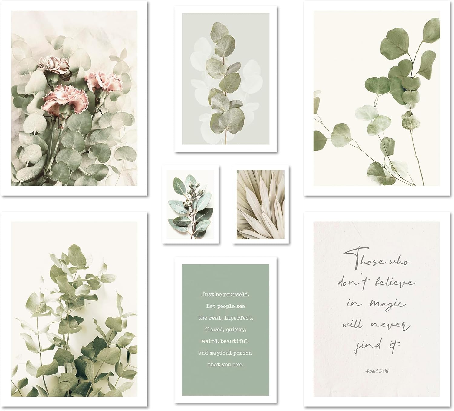 Boho-Poster, Naturmotive & Retro-Parthenon-Prints ARTFAVES Poster-Set Eukalyptus