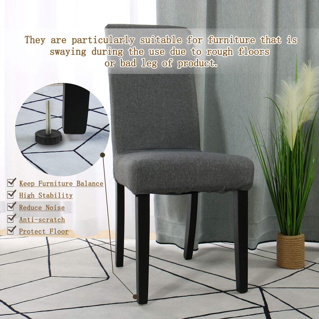 sourcing map 2stk.M8 x 25 x 40 mm nivelleringsvoetjes verstelbare niveau vloerbescherming afdekking pad DE M8 x 25 x 40mm 8 stuks