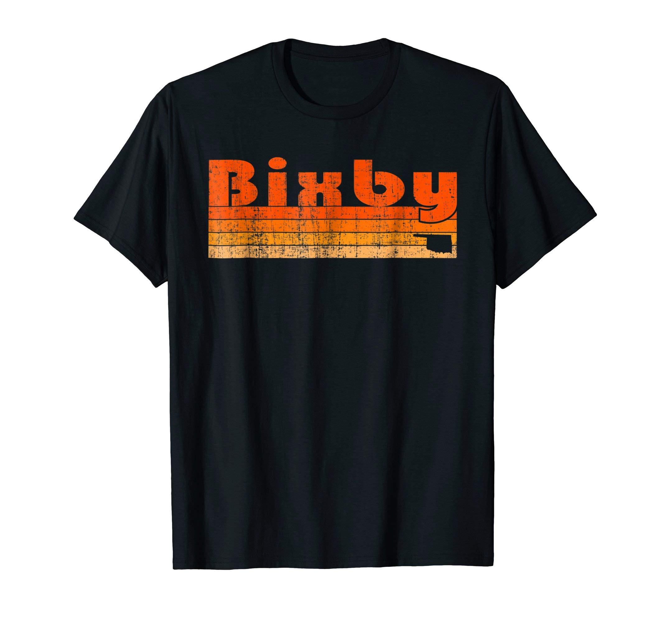 Retro USA City Souvenir TshirtsRetro 80s Style Bixby OK T-Shirt