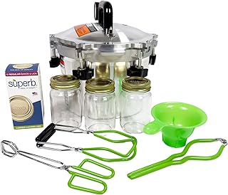 1930: 10.5qt Pressure Cooker/Canner Plus (The 910) - Exclusive Metal-to-Metal Sealing System - Easy to Open & Close - Suitable for Gas, Electric, or Flat Top Stoves - Made in The USA