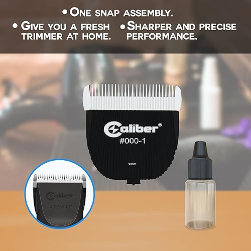 Miniatura 3 de 380 ACP - Cuchilla de repuesto de cerámicatitanio Cortadora inalámbrica desmontable y ajustable Cortadora de pelo profesional para hombres con