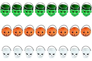 BLUE PANDA Spooky Halloween Candy Buckets for Trick-or-Treats