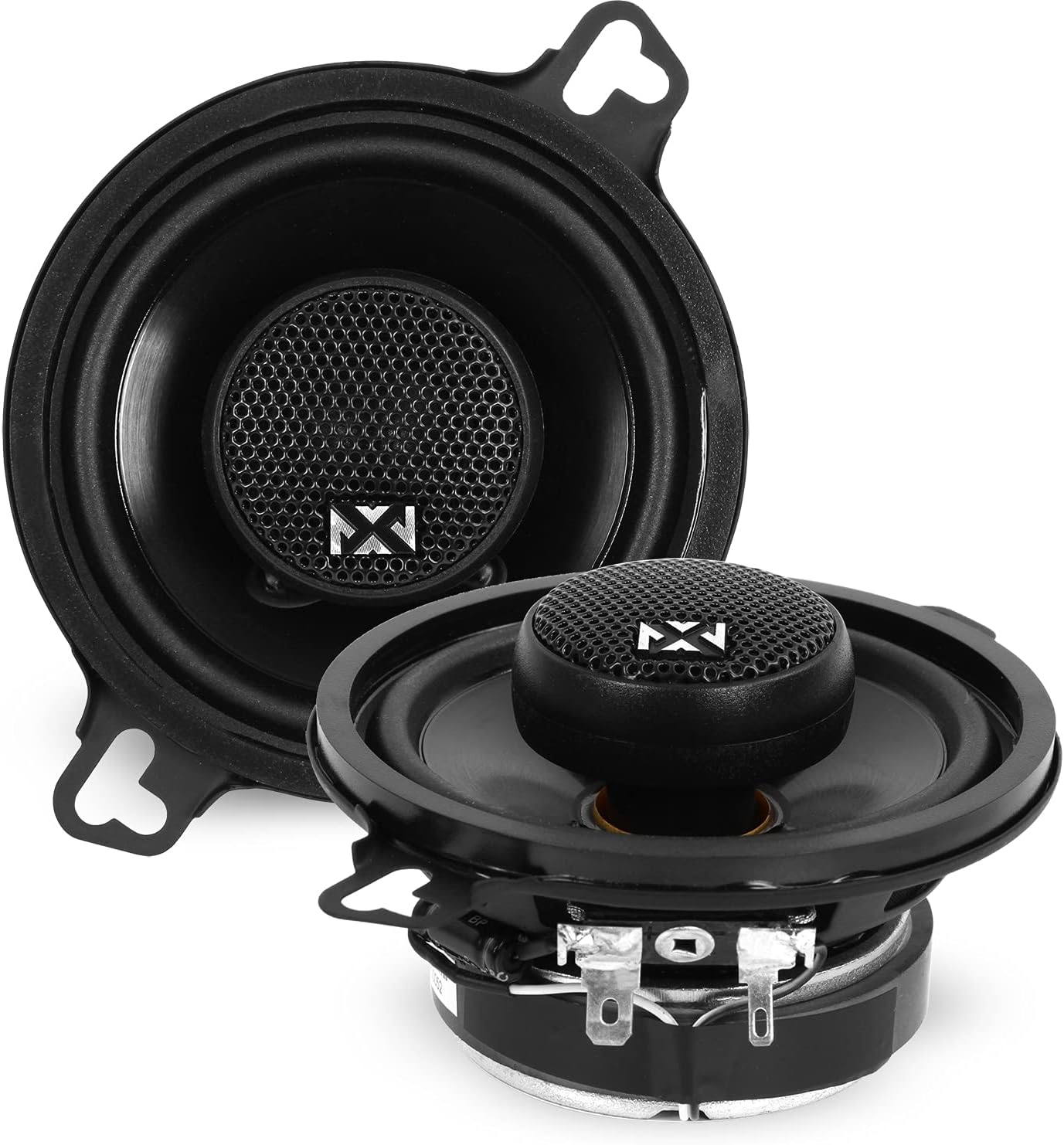 NVX N-Series Complete Speaker Replacement Package for 1990-1997 Mazda MX-5 Miata – 6.5" & 3.5" Coaxial Speakers with Silk Dome Tweeters