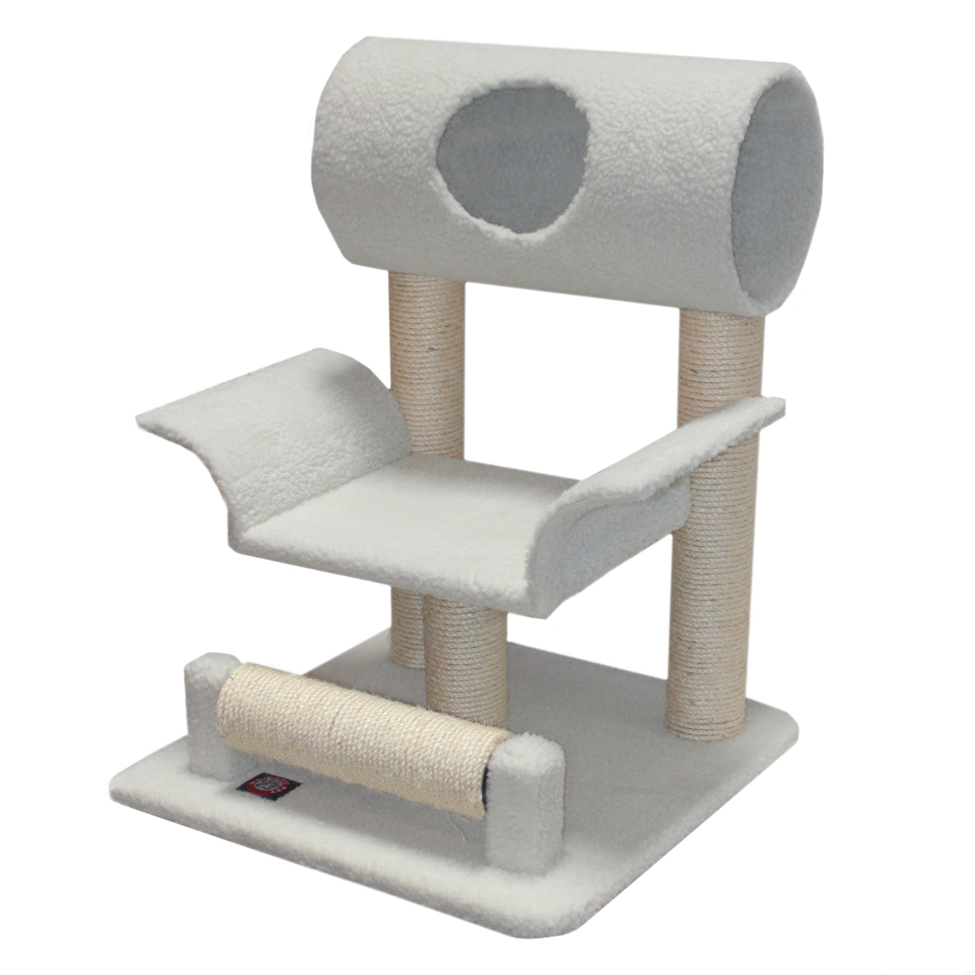 Majestic Pet Products 29 inch Beige Casita Cat Furniture Condo House Scratcher Multi Level Pet Activity Tree
