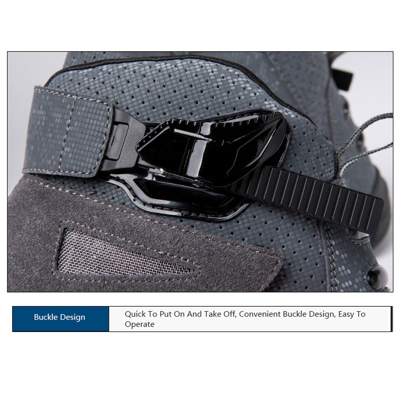 Chaussure Moto Femme Chaussures De Moto DéContractéEs AntidéRapantes Bottes De Course Tout-Terrain Semelle en Caoutchouc ComplèTe Semelle AntidéRapante DéContracté Homme Et Femme