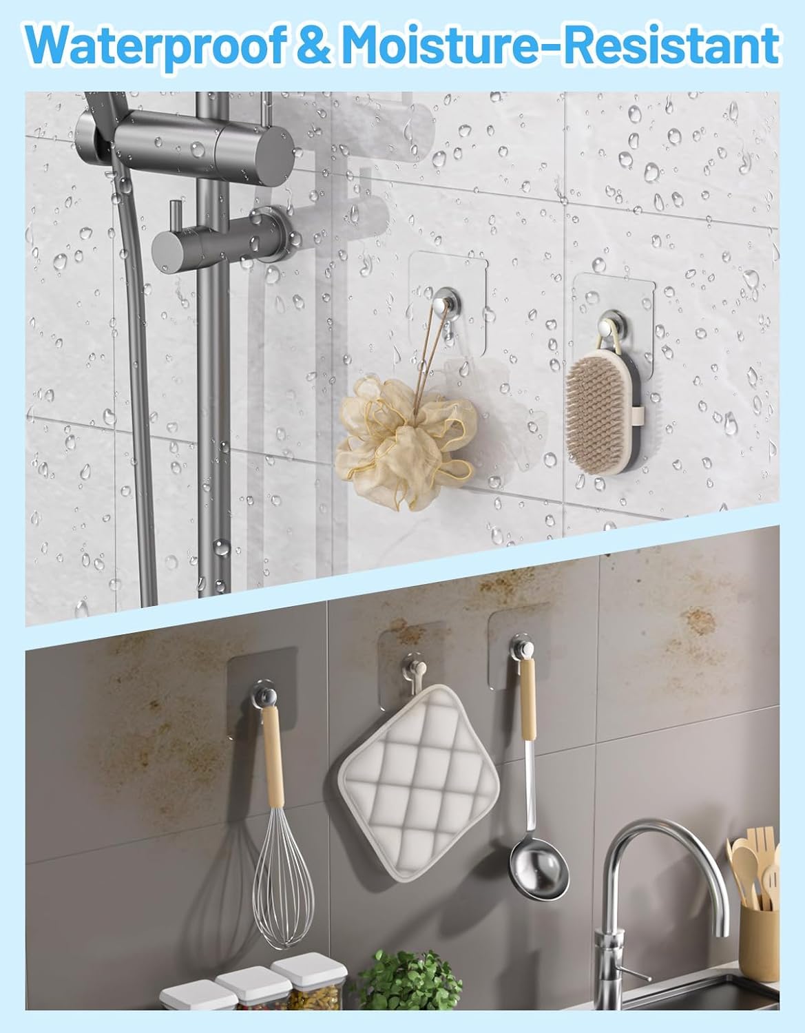 Self Adhesive Hooks - No Drill Wall Hanging -2