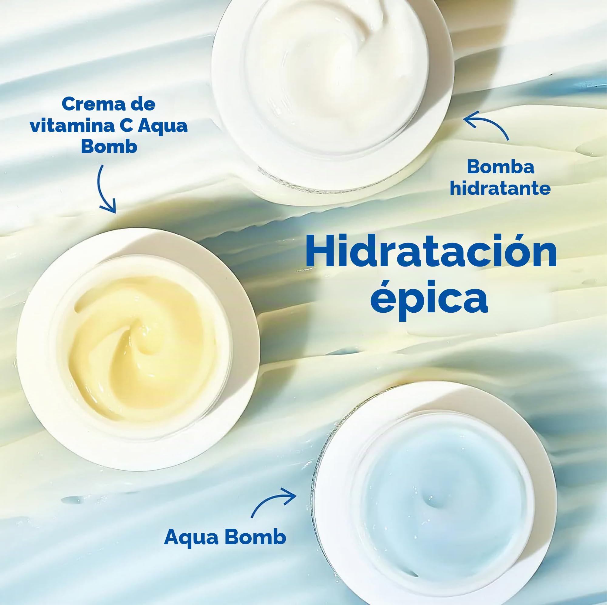belif Aqua Bomb Brightening Cream con Vitamina C 50 ml | Crema Hidratante Iluminadora con Ácido Hialurónico y Vitaminas C+E | Vegana, Ideal para Pieles Cansadas, Cuidado Diario Facial