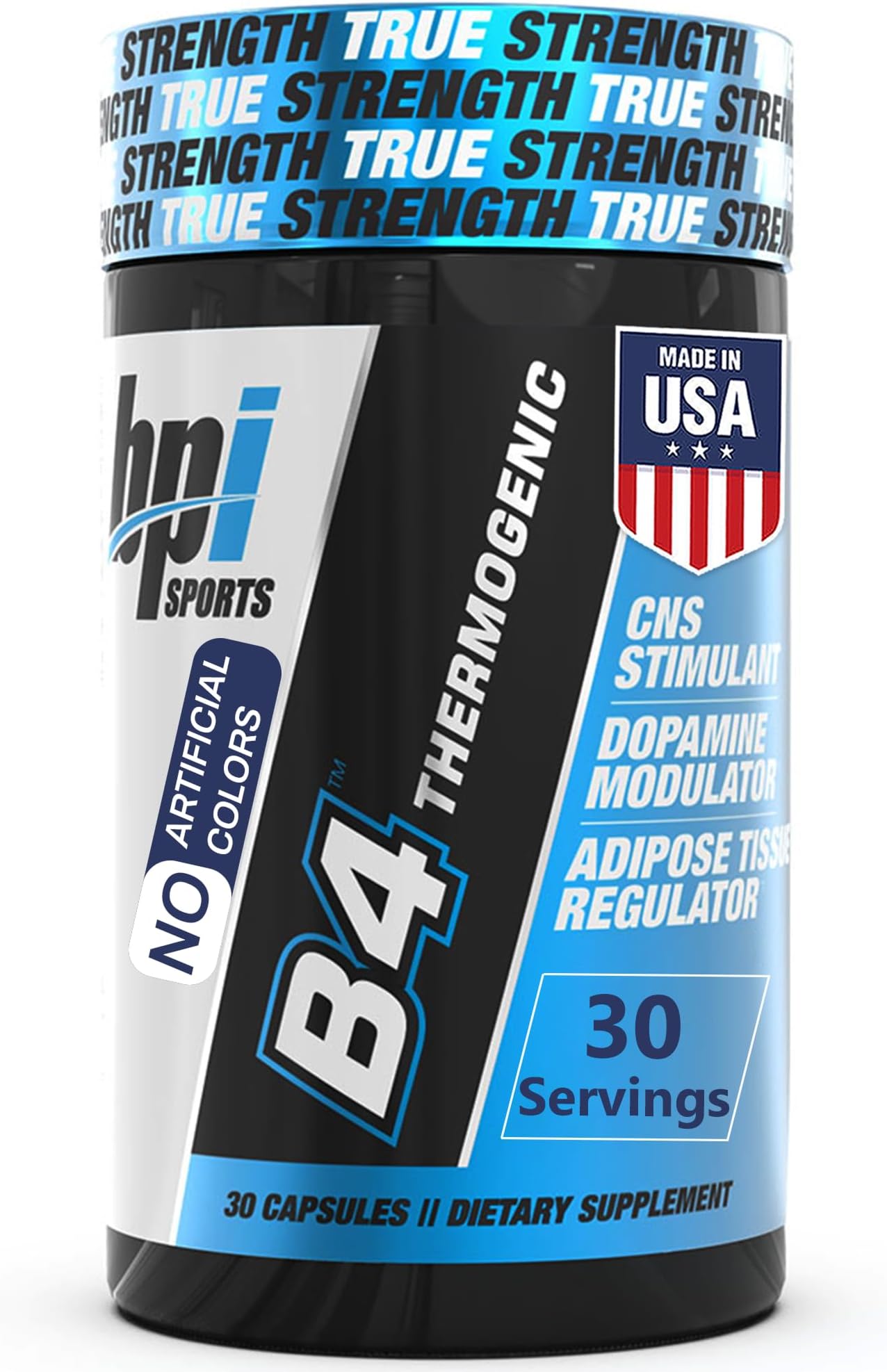 BPI Sports B4 โ Extra Strength Natural Fat Burner for Women & Men โ Keto-Friendly Fat Burner Capsules, Weight Loss & Appetite Control -Caffeine, Niacin, Quercetin, Yohimbine โ 30 Servings โ 710mg
