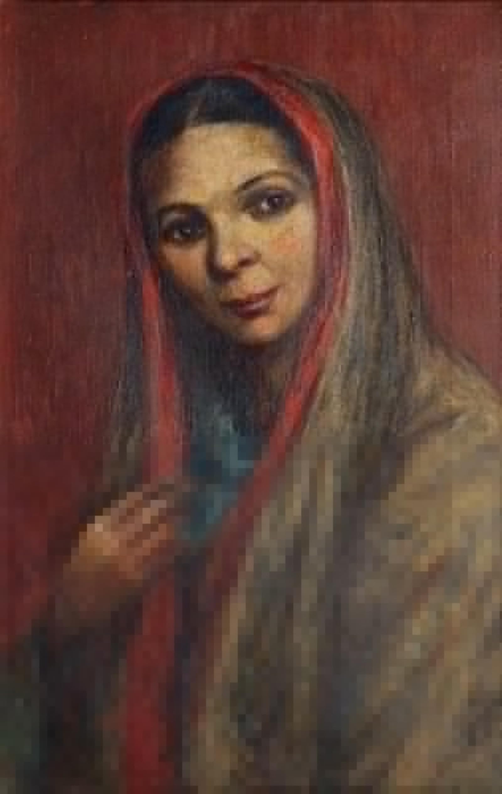Impression sur toile portrait d'indienne Cecil Burns - Peinture 60x90 - 5