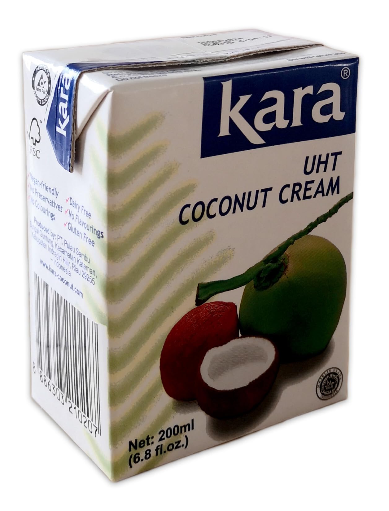 Kara Crema de coco 200 ml (Paquete de 6)