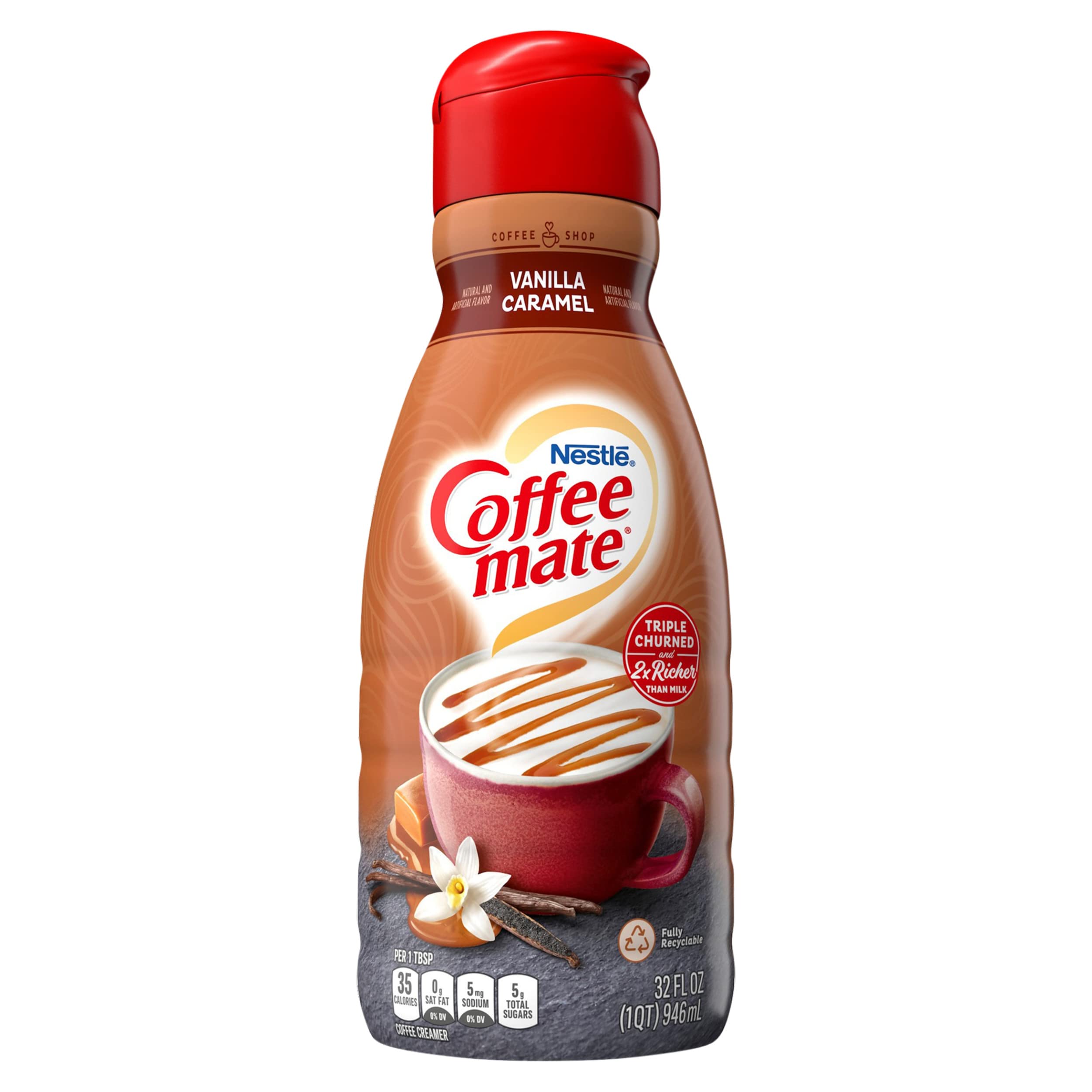 Buy COFFEE MATE Vanilla Caramel Liquid Coffee Creamer 32 Fl. Oz. Bottle