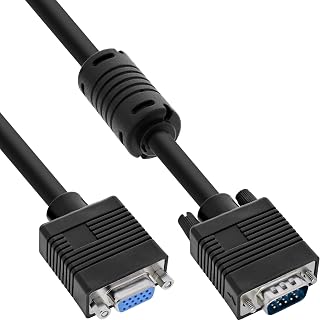 InLine 17705B S-VGA Verlängerung, 15pol HD Stecker / Buchse, schwarz, 0,5m