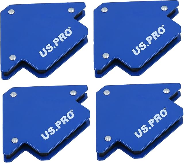 4pk 25lb 75mm Welding Magnet Arrows Welder Holder Support 45 90 135 Angles